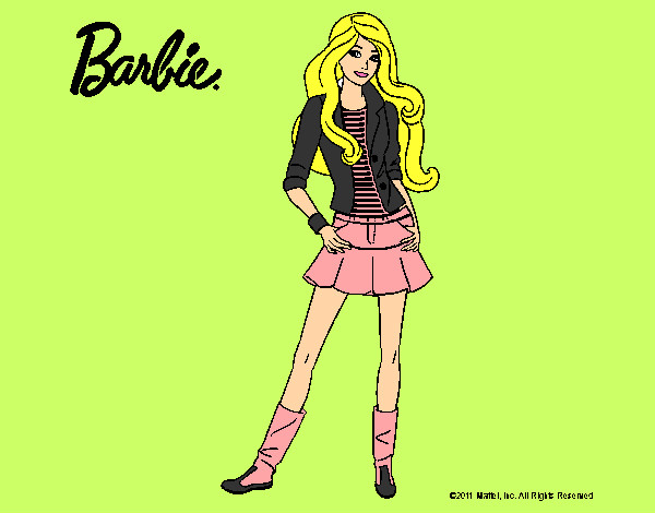 Dibujo Barbie juvenil pintado por crisgonza5