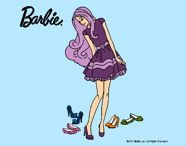 Barbie y su colección de zapatos