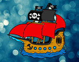 Dibujo Barco pirata pintado por AngelYamil