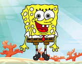 Dibujo Bob Esponja alegre pintado por fdxlag