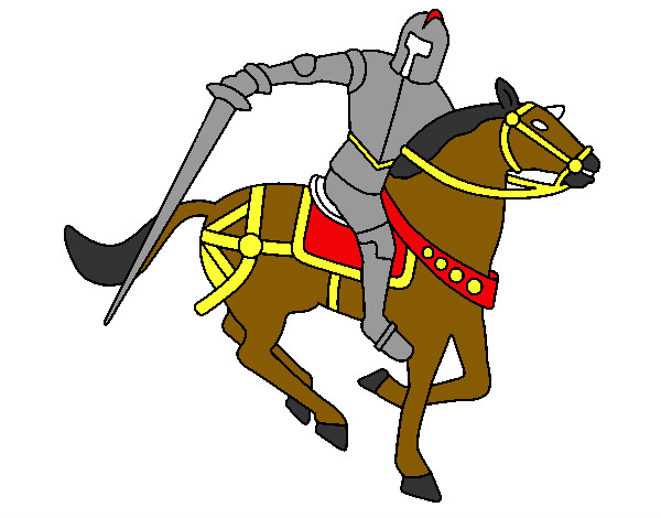 Dibujo Caballero a caballo IV pintado por andyss