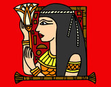 Dibujo Cleopatra pintado por charito