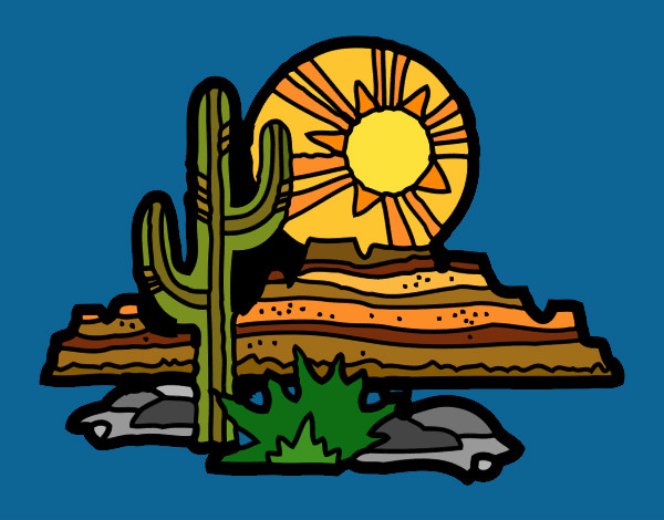 Dibujo Desierto de Colorado pintado por macheli