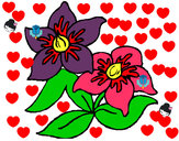 Dibujo Flores 3 pintado por reiniz
