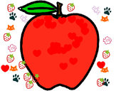 Dibujo manzana pintado por liam123456