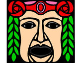 Dibujo Máscara Maya pintado por NINER19