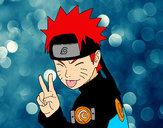 Dibujo Naruto sacando lengua pintado por azalea200