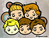 Dibujo One Direction 2 pintado por Vianey_1D