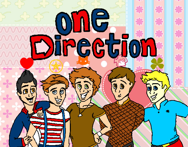 Dibujo One Direction 3 pintado por Vianey_1D