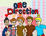 Dibujo One Direction 3 pintado por Vianey_1D