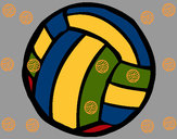 Dibujo Pelota de voleibol pintado por macheli