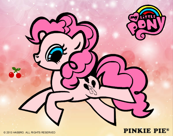 Dibujo Pinkie Pie pintado por Minecraft