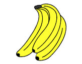Dibujo Plátanos pintado por castilla