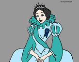 Dibujo Princesa real pintado por charito
