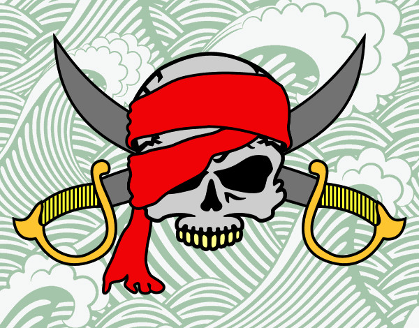 Dibujo Símbolo pirata pintado por Manuel1216