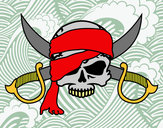 Dibujo Símbolo pirata pintado por Manuel1216