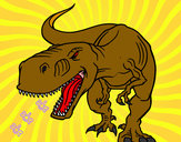 Dibujo Tiranosaurio Rex enfadado pintado por aldotupapi