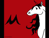 Dibujo Unicornio 2 pintado por charito