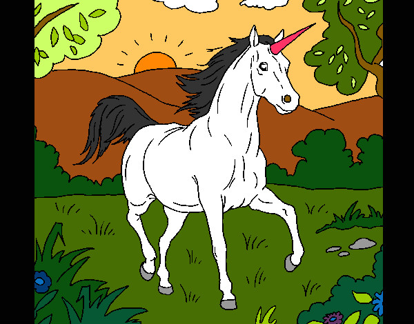 Unicornio corriendo