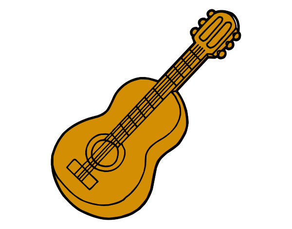 Dibujo Guitarra clásica pintado por miguel30
