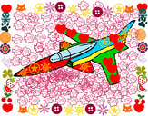 Dibujo Jet pintado por maxxi