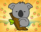 Dibujo Koala bebé pintado por alondra248