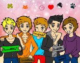 Dibujo Los chicos de One Direction pintado por darcy