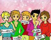 Dibujo Los chicos de One Direction pintado por eider2003