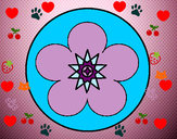 Dibujo Mandala con flor pintado por lauralove1