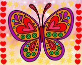 Dibujo Mandala mariposa pintado por FRANSHESCA