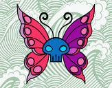 Dibujo Mariposa Emo pintado por maitena