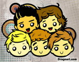 Dibujo One Direction 2 pintado por eider2003