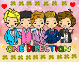 Dibujo One direction pintado por anastyles