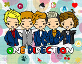 Dibujo One direction pintado por darcy