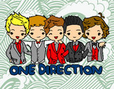 Dibujo One direction pintado por eliiiii