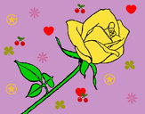 Dibujo Rosa pintado por natxim