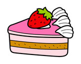Dibujo Tarta de fresas pintado por alondra248