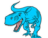 Dibujo Tiranosaurio Rex enfadado pintado por juda