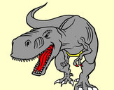 Dibujo Tiranosaurio Rex enfadado pintado por URIELST