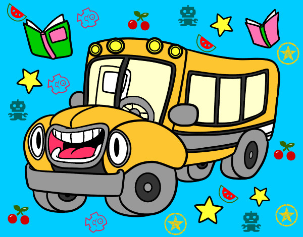 Dibujo Autobús animado pintado por Lucer0