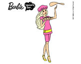 Dibujo Barbie cocinera pintado por cotiza
