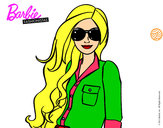 Dibujo Barbie con gafas de sol pintado por LuliTFM