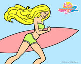 Dibujo Barbie corre al agua pintado por brenjacqui