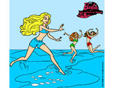 Dibujo Barbie de regreso a la playa pintado por LuliTFM