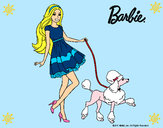 Dibujo Barbie paseando a su mascota pintado por brenjacqui