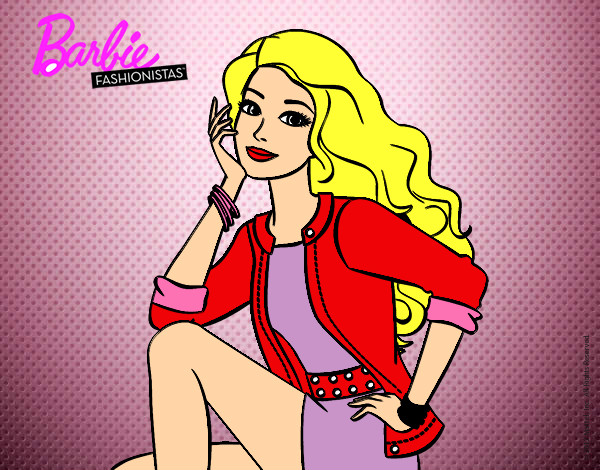 Dibujo Barbie súper guapa pintado por brenjacqui