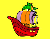 Dibujo Barco de corsarios pintado por Deymer