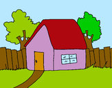 Dibujo Casa con valla pintado por CASA14