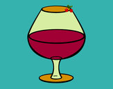 Dibujo Copa de vino pintado por macheli