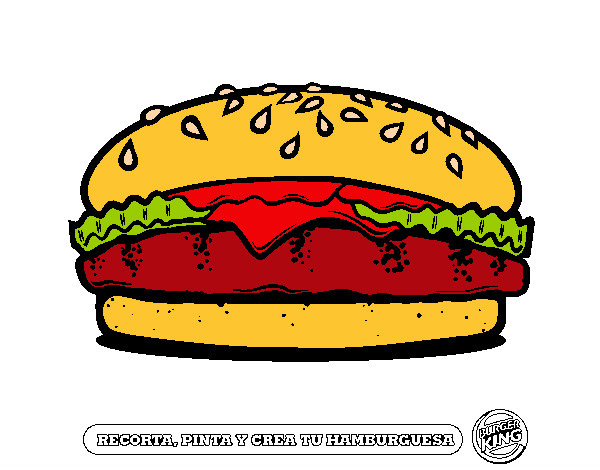 Dibujo Crea tu hamburguesa pintado por tequiruqui